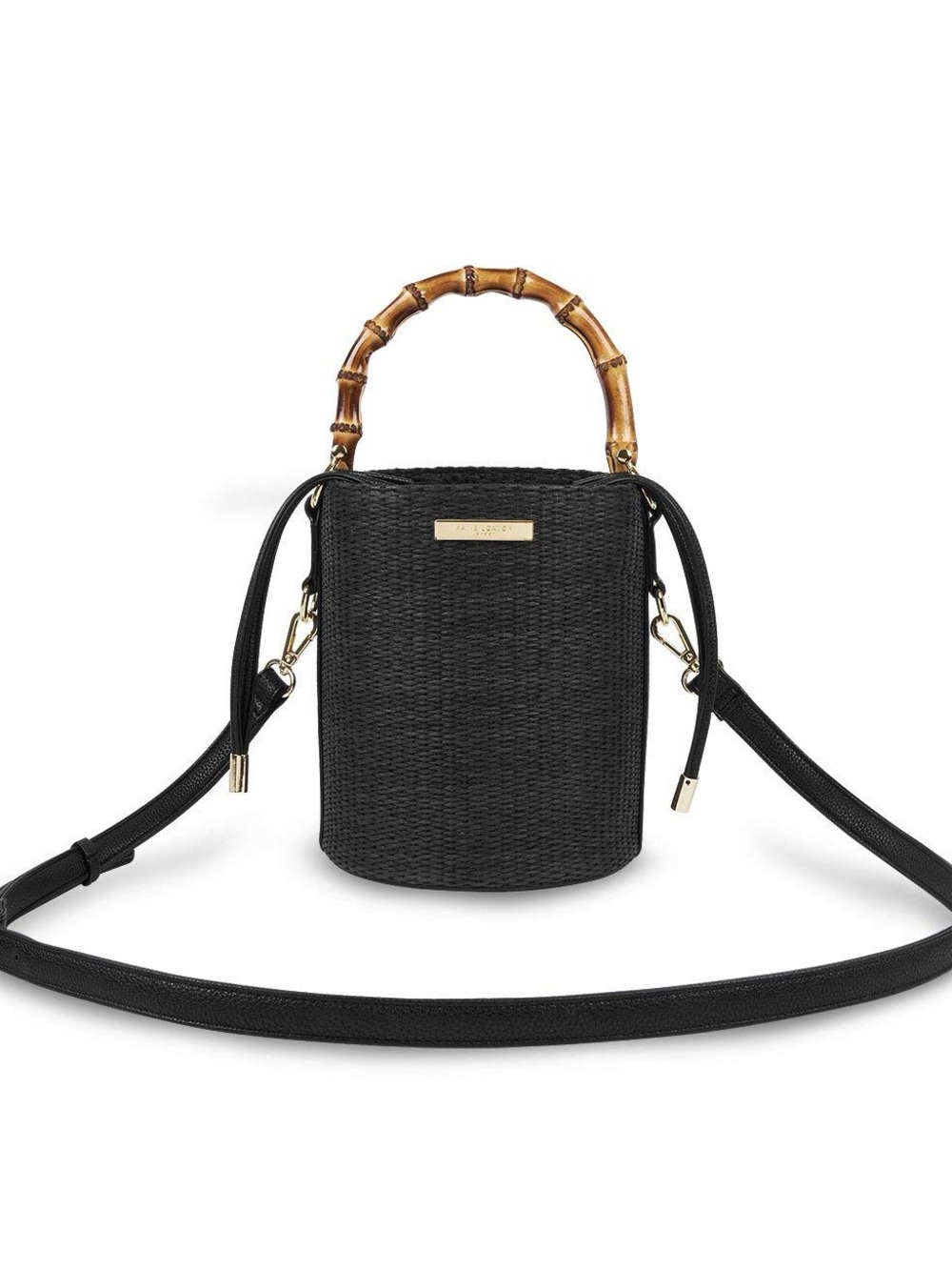 Katie Loxton Cylinder Bamboo Woven Straw Bag